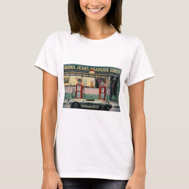 Camiseta Calendario Girl.tif de la carretera del destino (Anverso)