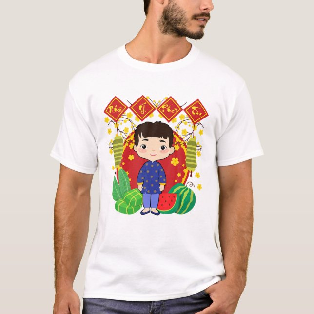 Camiseta Calendario lunar vietnamita de 2022 | Nhu Y Phat T (Anverso)