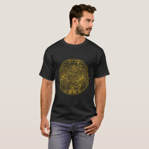 Camiseta Calendario maya del inca azteca del oro