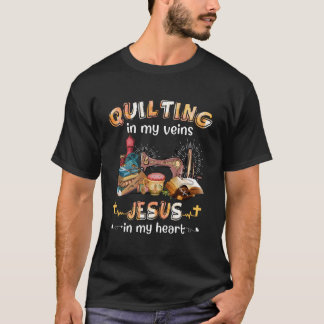 Camiseta Calentamiento En Mis venas Jesús En Mi Corazón Gra