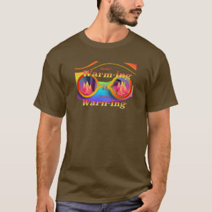Camiseta Calentamiento Global Gráfico de Alerta Global Marr