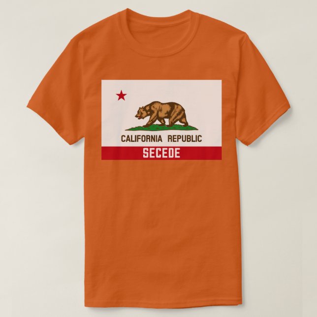 Camiseta CalExit Secede de la República de California (Diseño del anverso)