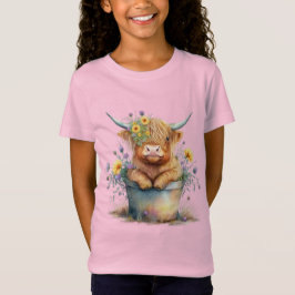 Camiseta Calf y flores altoandinas adorables