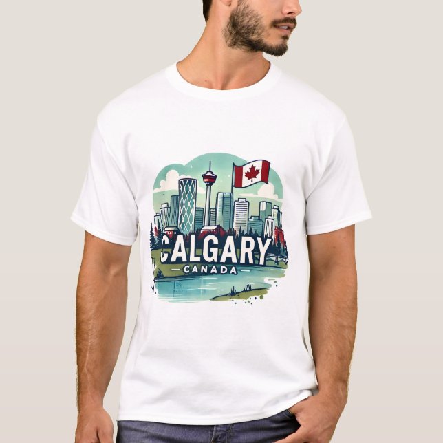 Camiseta Calgary Alberta Canada (Anverso)