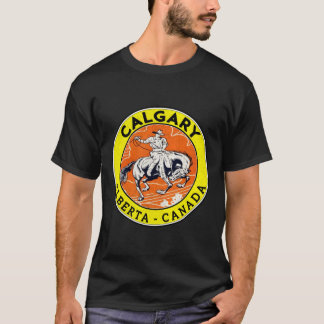 Camiseta Calgary Alberta Canadá Cowboy Caballo Stampede Rod