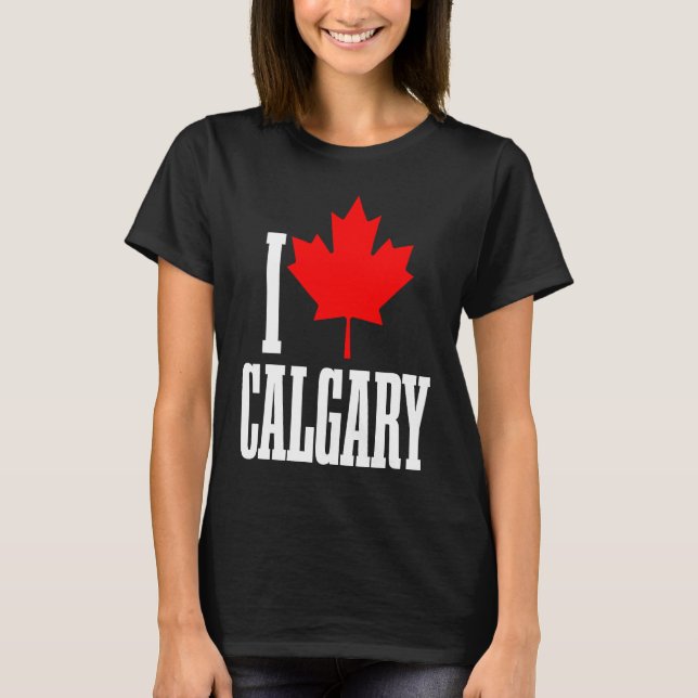Camiseta Calgary Alberta Canada Maple Leaf Canadian Flag Pr (Anverso)