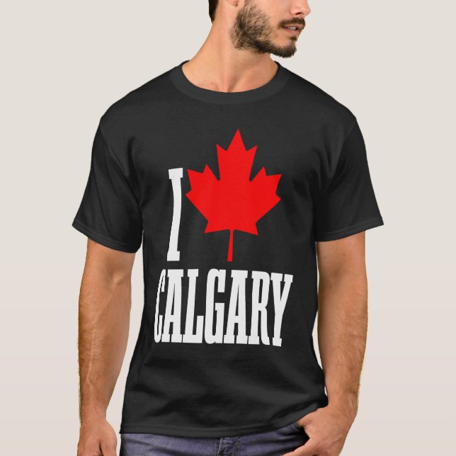 Camiseta Calgary Alberta Canada Maple Leaf Canadian Flag Pr (Anverso)