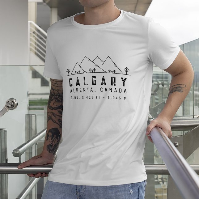 Camiseta Calgary Alberta Canada Souvenirs Minimalistas (Subido por el creador)