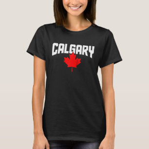 Camiseta Calgary Alberta Maple Leaf Canada Flag Pr