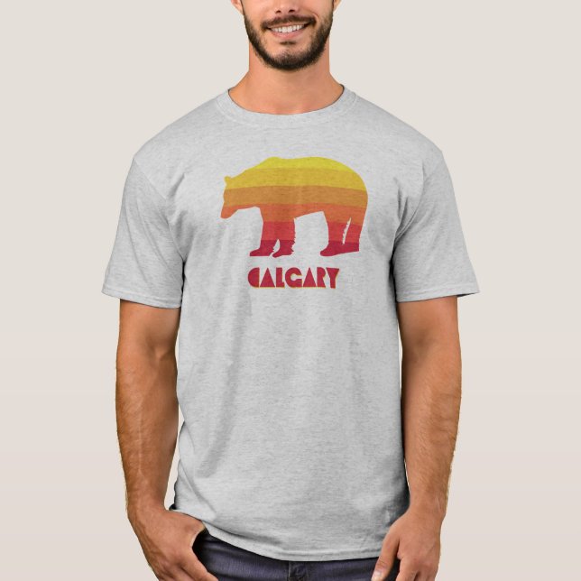 Camiseta Calgary Alberta Rainbow Bear (Anverso)