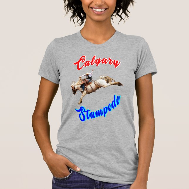 Camiseta Calgary Canada Horses July Riders Calgary Stampede (Anverso)