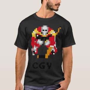 Camiseta Calgary de 16 bits de hockey Goalie