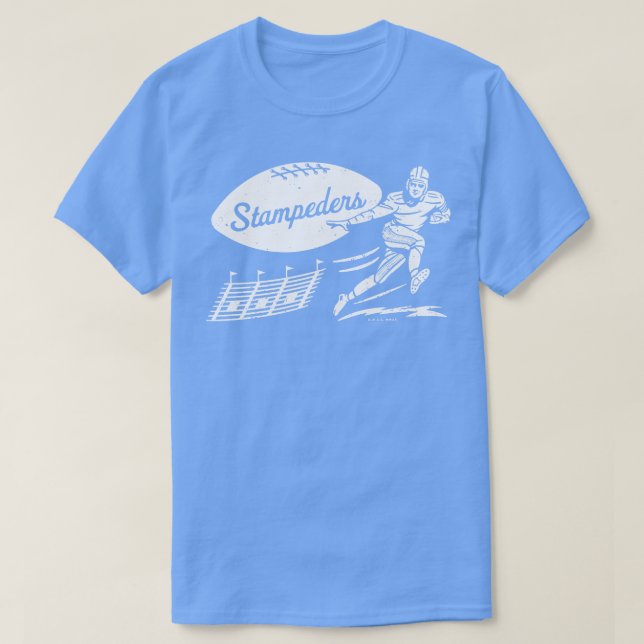 Camiseta Calgary Stampeders White Stampeders Wordm (Diseño del anverso)