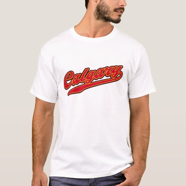 Camiseta Calgary T-Shirt - Estilo deportivo retro (Anverso)