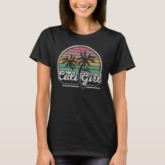 Camiseta Cali Chica California Retro California Palm Trees 