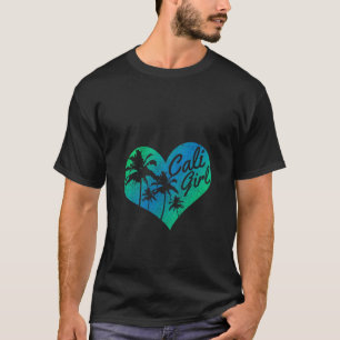 Camiseta Cali Chica Vintage California Heart Palm Trees Sum