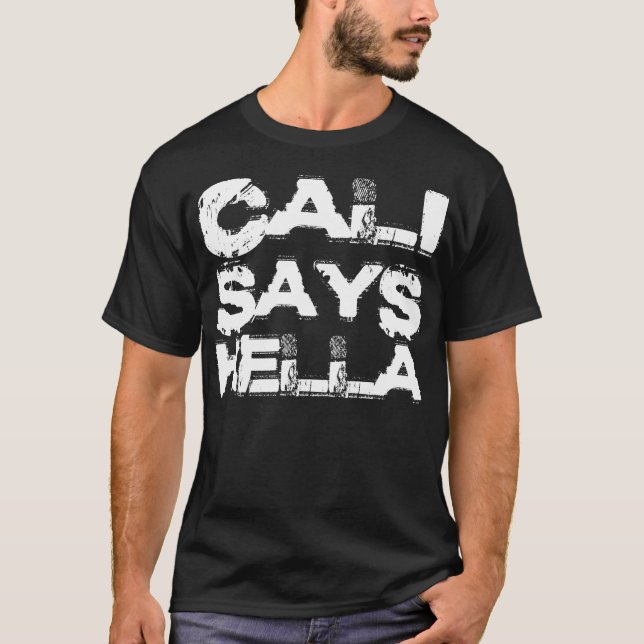 Camiseta Cali dice guela (blanco) (Anverso)