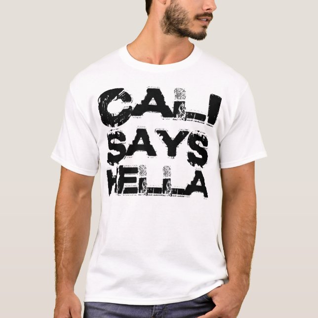 Camiseta Cali dice guela (negro) (Anverso)