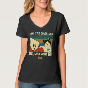Camiseta Cali Mejor Papá Gato Que Nunca Te Pregunte Mejor P