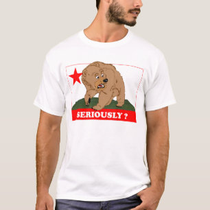 Camiseta CaliBear gruñe descontento