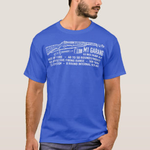 Camiseta Calibre de rifle M1 Garand US 30 M1 Infografía WW2