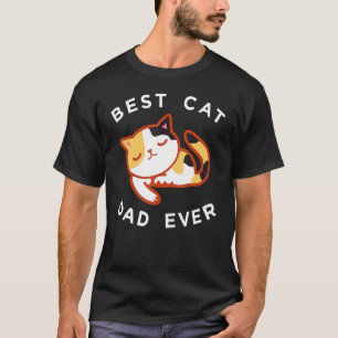 Camiseta Calico Cat Dad Mejor Padre Gatito de Tod