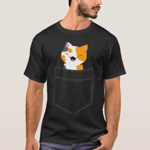 Camiseta Calico Cat In The Pocket Funny Pocket Calico Cat
