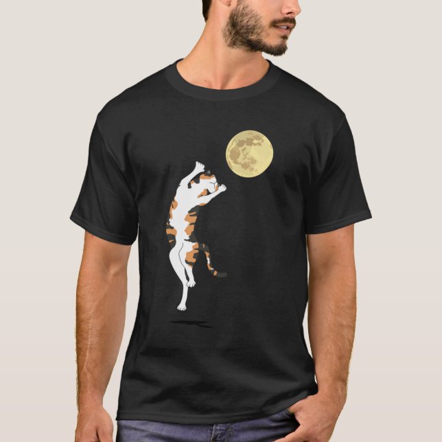 Camiseta Calico Cat Moon Dance T-Shirt (Anverso)