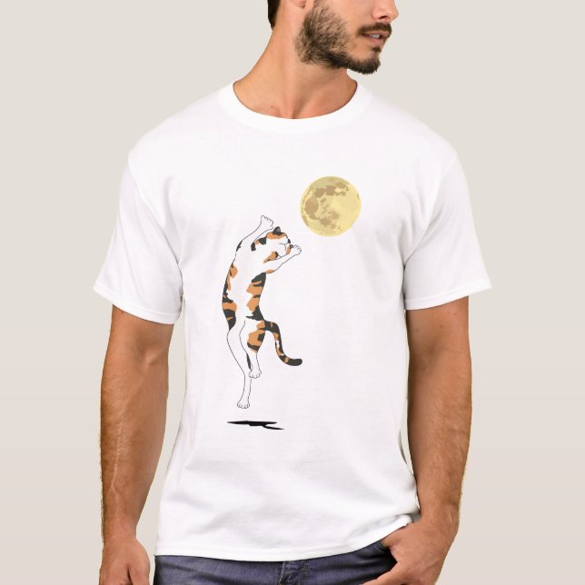 Camiseta Calico Cat Moon Dancing (Anverso)