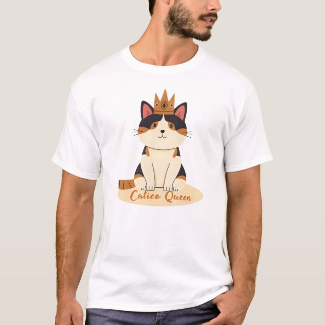Camiseta Calico Cat Queen (Anverso)