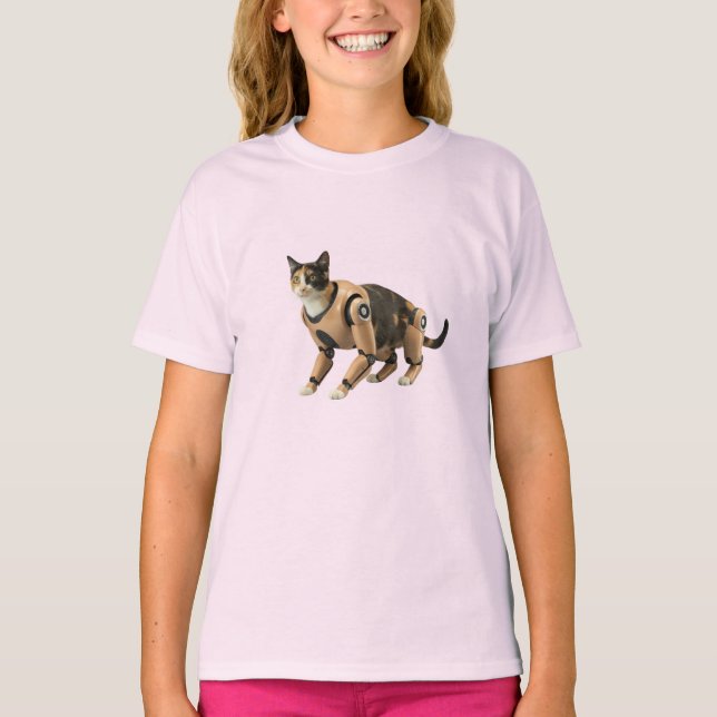 Camiseta Calico Cat Robot (Anverso)