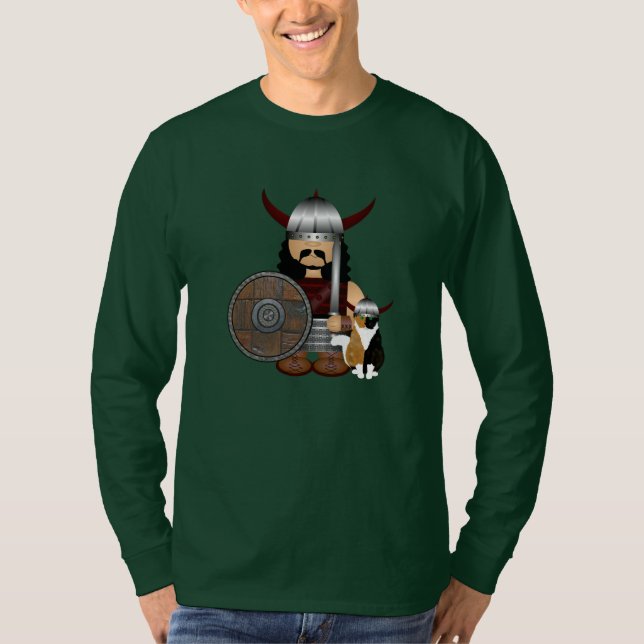 Camiseta Calico Cat Viking Long Sleeve Tshirt (Anverso)
