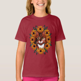 Camiseta Calico Cat With Black-eyed Susan Maryland State 