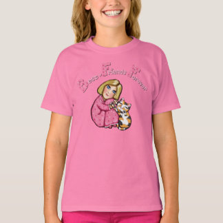 Camiseta Calico Cat y Chica BFF T-Shirt