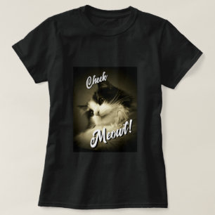 Camiseta Calico dice Check Meowt