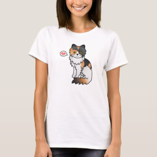 Camiseta Calico Persian Cat Love