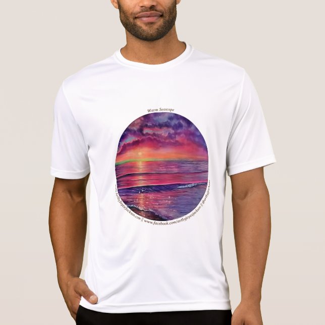 Camiseta cálida para el paisaje marino (Anverso)
