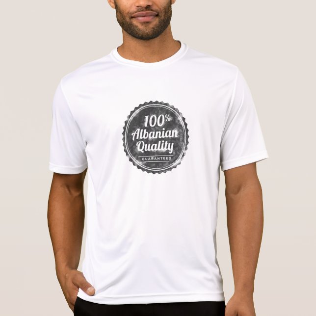 Camiseta Calidad del albanés del 100% (Anverso)
