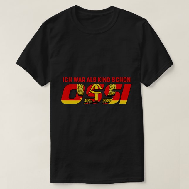 Camiseta Calidad del producto Ossi East, fabricado en Alema (Diseño del anverso)