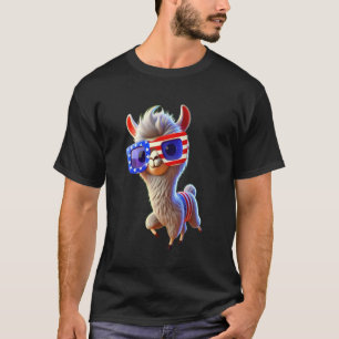 Camiseta Cálido de llama El cuarto fuera 4 de julio