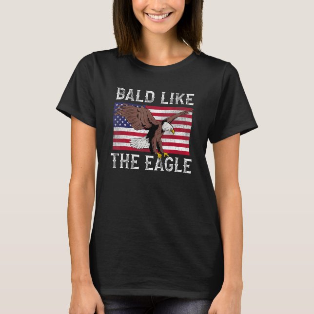 Camiseta Cálido gracioso como la bandera de Eagle USA (Anverso)
