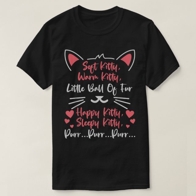 Camiseta Cálido y suave gitano pequeño ball del gato de la  (Diseño del anverso)