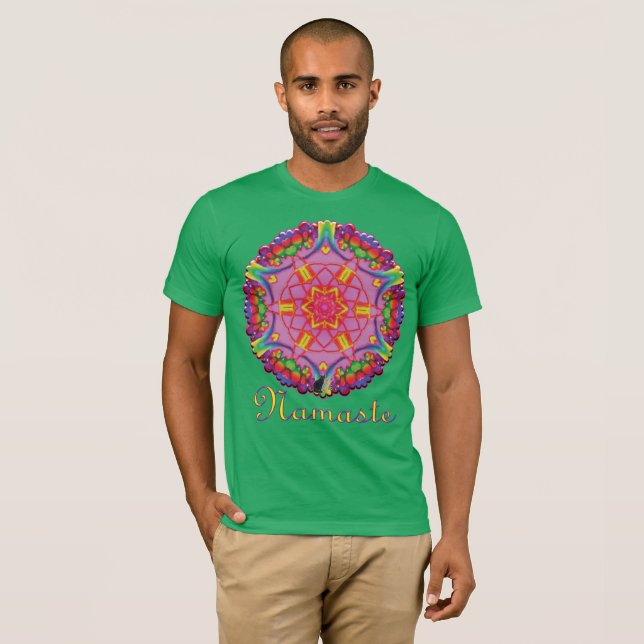 Camiseta Calidoscopio Bali Namaste (Anverso completo)