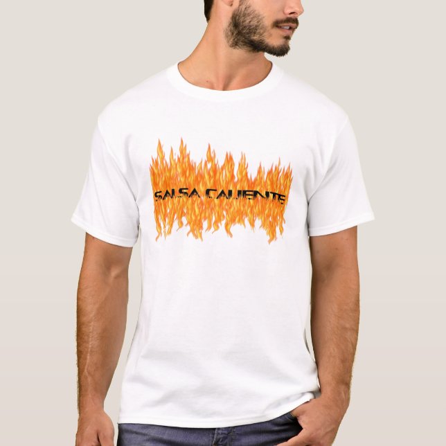 Camiseta Caliente de la salsa (Anverso)