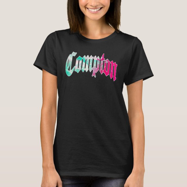 Camiseta Caliente de pandilla de rap de rap de compton West (Anverso)