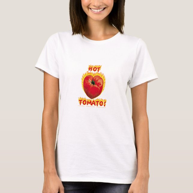 CAMISETA CALIENTE DEL TOMATE (Anverso)