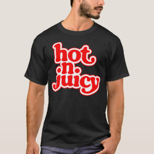 Camiseta Caliente N Juicy 70 hamburguesa cheeseburger comid