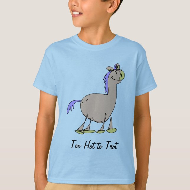 Camiseta Caliente para trotar caballo (Anverso)
