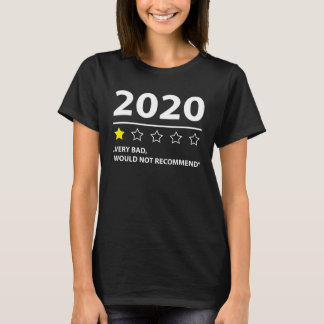 Camiseta calificación 2020 no recomendaría