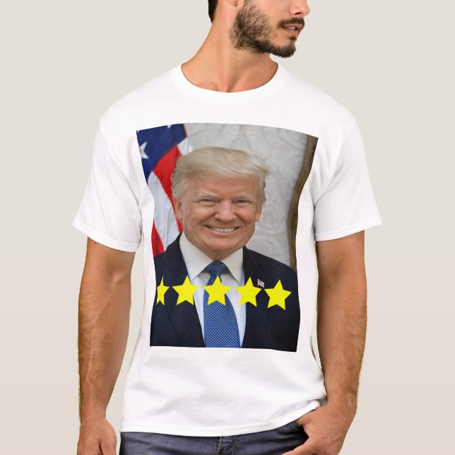 Camiseta Calificación de aprobación del presidente Donald T (Anverso)